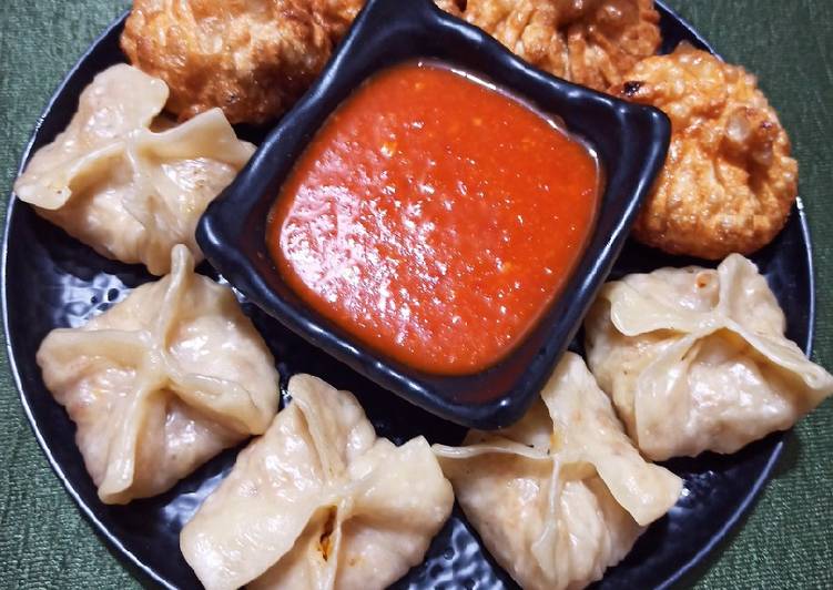 How to Prepare Ultimate Veg momos fried momos