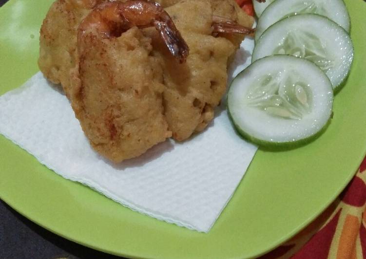 Udang goreng balut tahu
