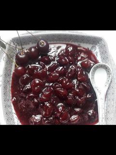 عکسی از دستور مربای آلبالو🍒