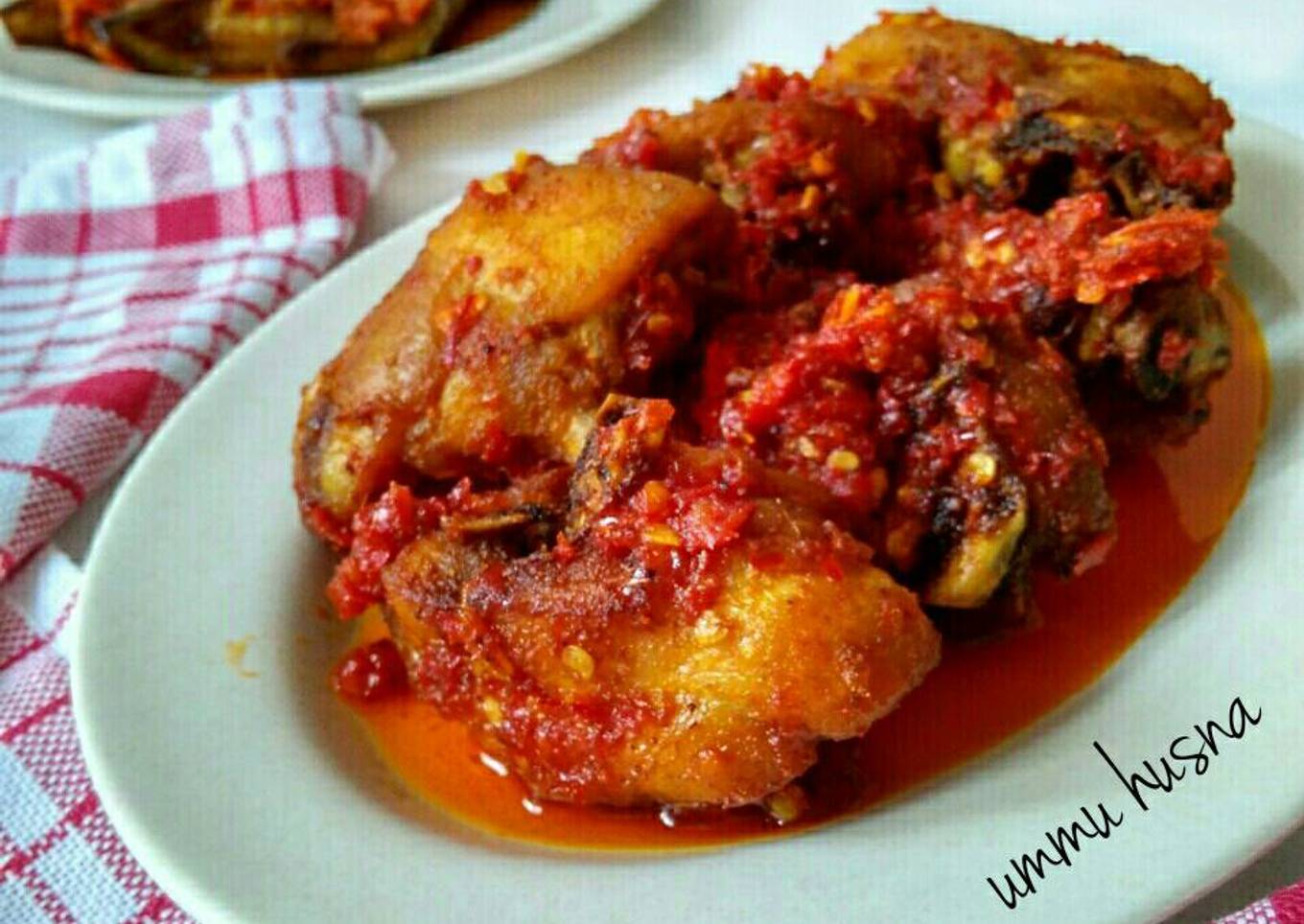 Ayam goreng balado khas padang