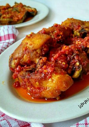Foto resep Ayam goreng balado khas padang