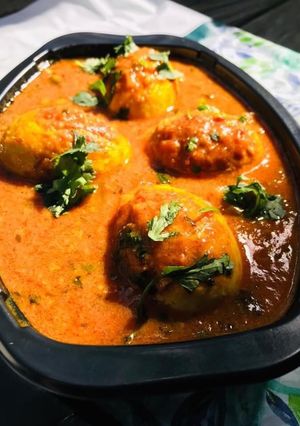 ধাবা স্টাইল ডিমের কারি রেসিপির প্রধান ছবি