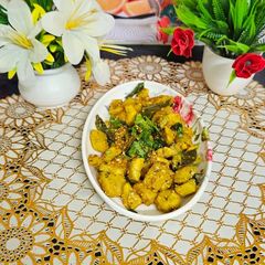 A picture of Raw banana sabji.