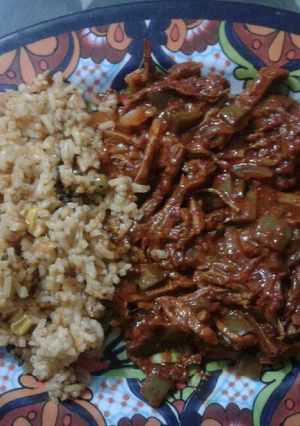 Una foto de Crucetas con puerco en Adobo