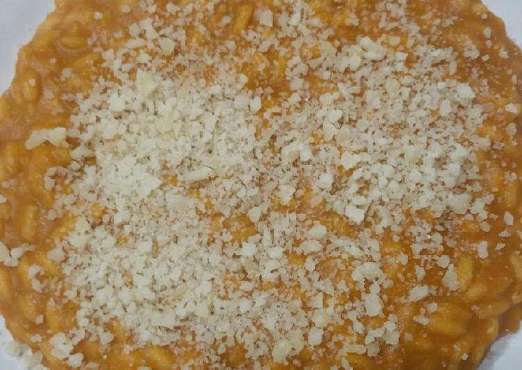 Riso Carnaroli alla crema di pomodori e piselli