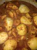 Prawn egg curry Chennai style