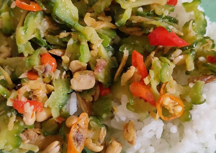 Tumis pare dan tempe prol