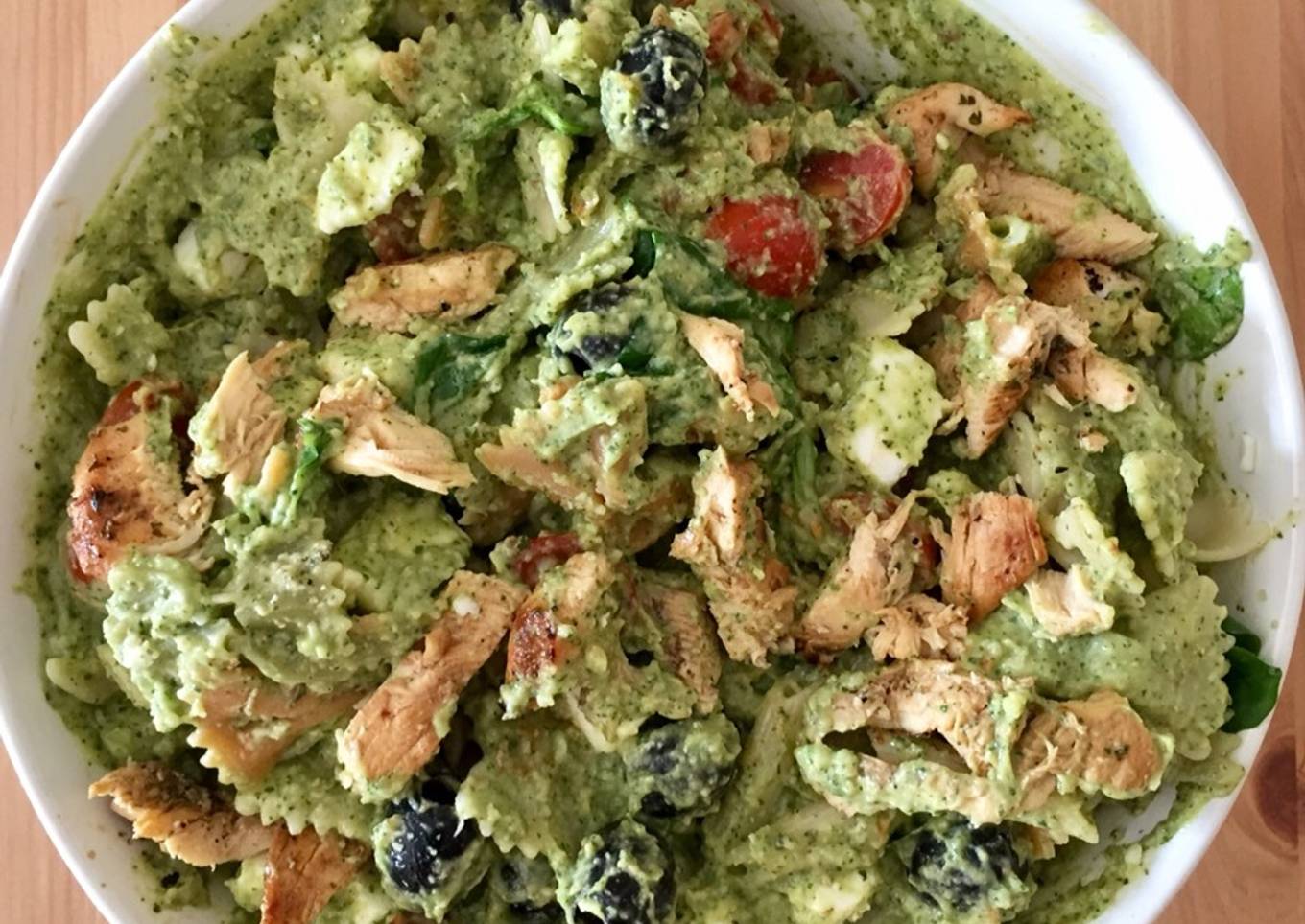 Ensalada de pasta pesto