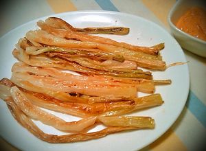 Foto principal de Calçots al Horno, con salsa Romescu