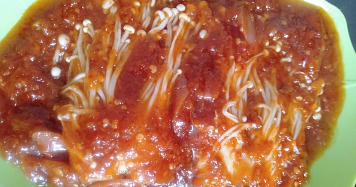 Resep Jamur Enoki Super Pedas Oleh Azizah Cookpad