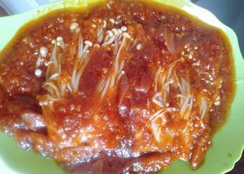 Resep Terbaru Jamur Enoki Super Pedas Ala Warung