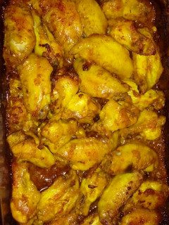 Una foto de Alitas de pollo adobadas al horno