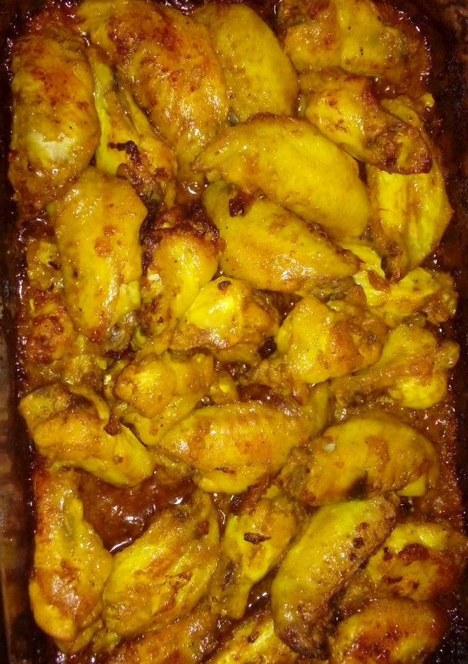 Una foto de Alitas de pollo adobadas al horno
