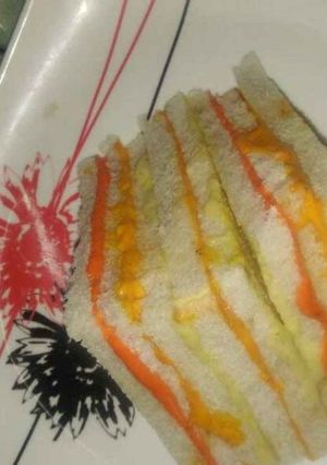A picture of Rainbow sandwich.