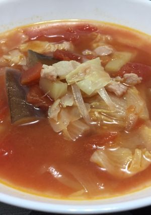 A picture of Minestrone Soup.