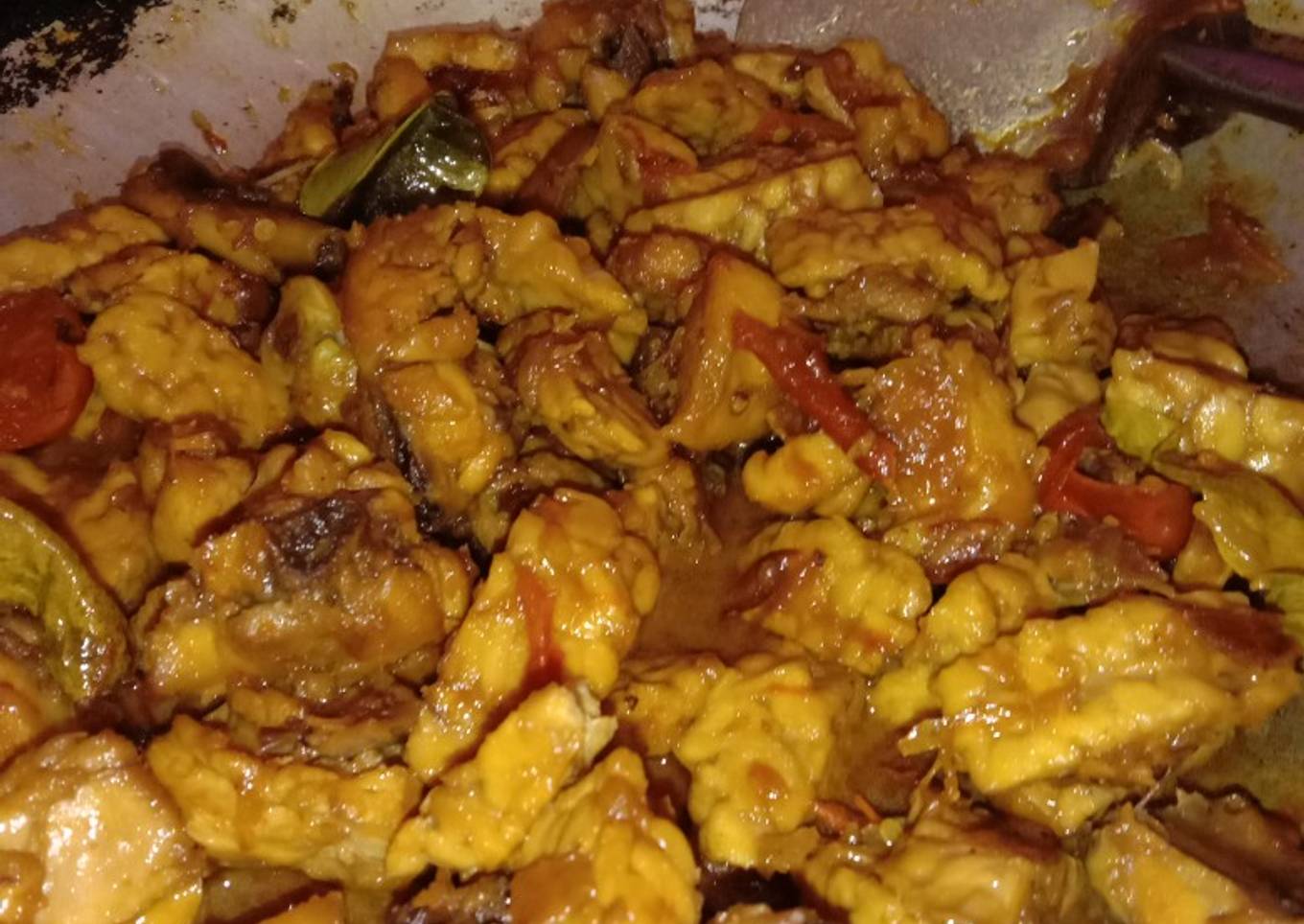 Ayam tempe oseng kecap