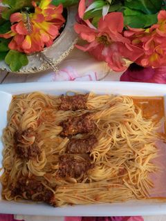 Jollof din taliya mai nikakken nama ainihin hoton girkin