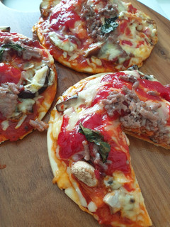 Foto resep Delicate mini pizza (smoked beef mushroom)