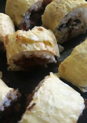 Foto resep Sushi gulung telur