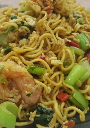 Foto resep Mie Goreng Udang Pedas