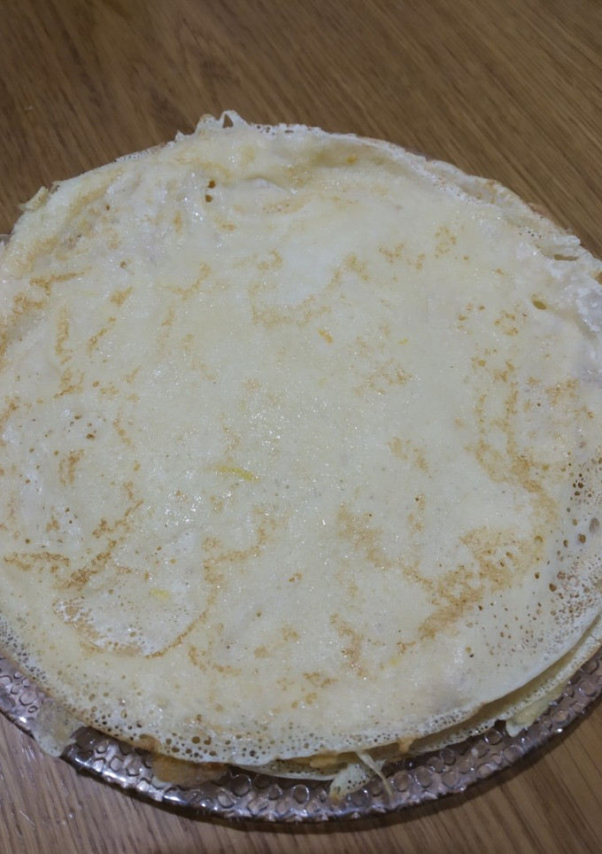 Una foto de Filloas (Follatos gallegos) de leche