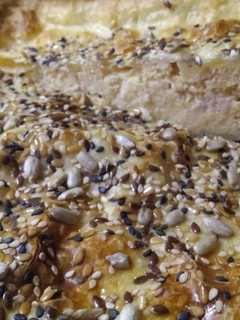 Una foto de Torta de jamón y queso