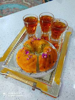 عکسی از دستور 💛کیک کشمشی پنبه ای👌💛