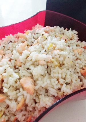 Foto resep Nasi goreng Salmon