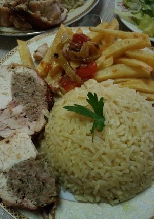 صورة لوصفة دجاج منزوع العضام مع الأرز