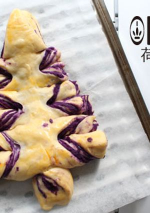 紫薯聖誕樹麵包 的食譜成品照片