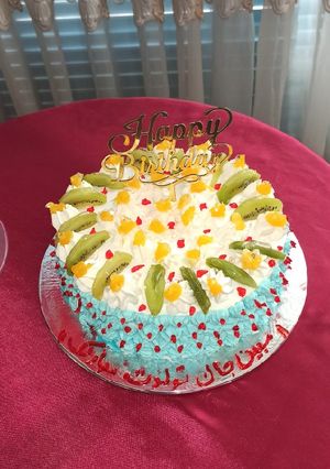 عکسی از دستور کیک تولد خواهر زاده عزیزم