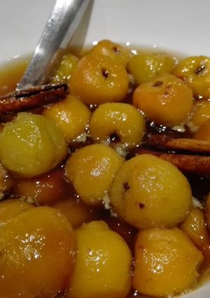Una foto de Tejocotes en dulce