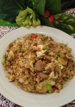 Foto resep Nasi Goreng Bakso Keju