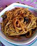 Espaguetis con frutos del mar