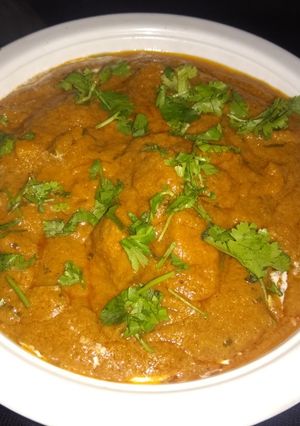 A picture of Soya chaap masala.