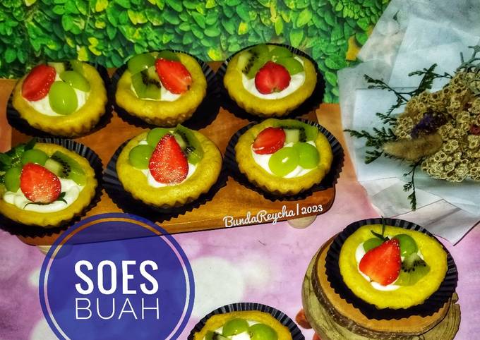 Resep 509 🍓 Soes Buah 🥝🍇 Oleh Intan Zahra Al Arsyad Bundareycha