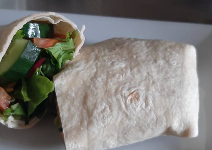 Steps to Make Favorite Vegan Veggie Wrap