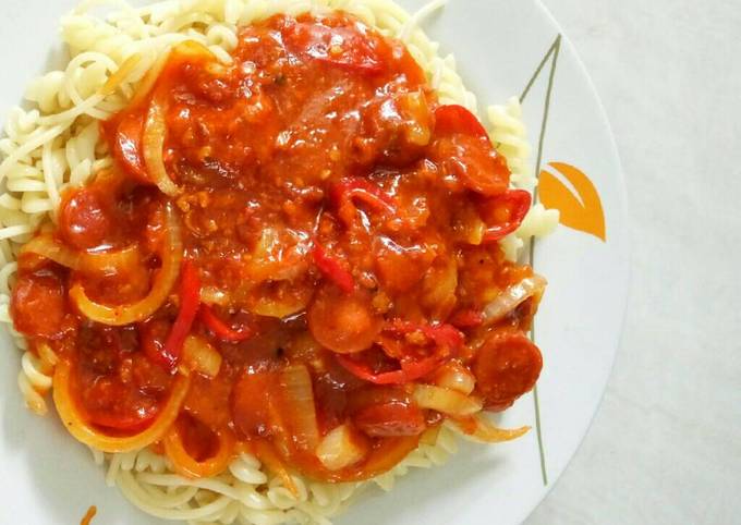 Cara Buat Spagheti bolognaise (saus lafonte) Enak