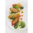 Chicken wings, salad, dan sarang keju