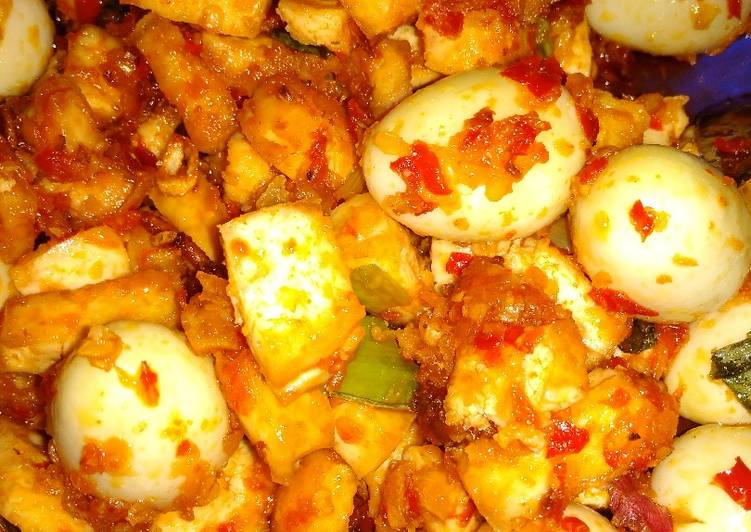 Balado tahu dan telur puyuh 🌶🍳