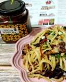 蜜香榨菜炒肉片