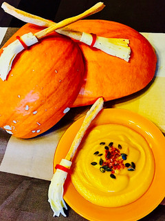 Una foto de Crema de calabaza de Halloween 🎃🍂🎃