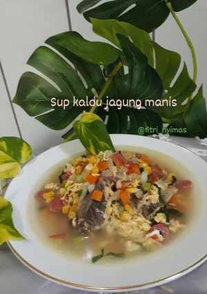 Foto resep Sup kaldu jagung manis