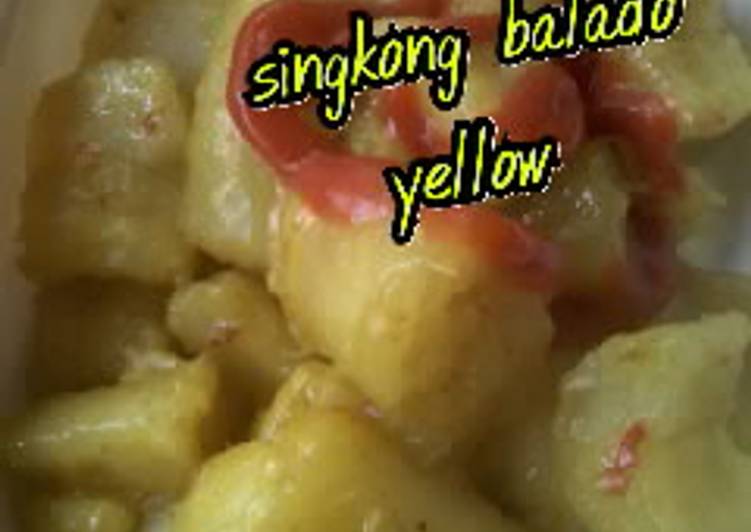 Resep Singkong Balado Yellow, Enak