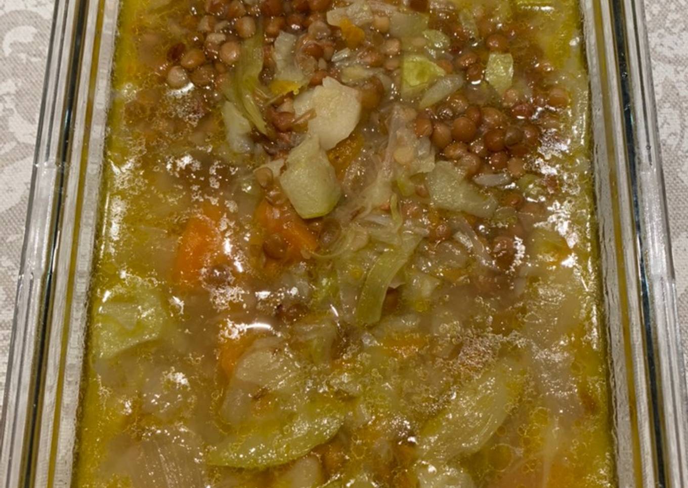 Lentejas ligeras con verduras. Mambo Cecotec