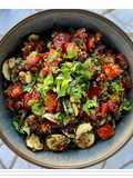Salade de quinoa courgettes et tomates