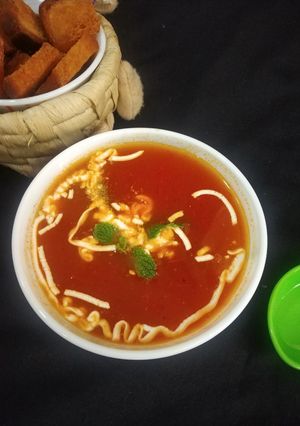 A picture of Tomato soup.