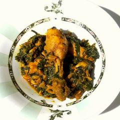 A picture of Methi Chicken.