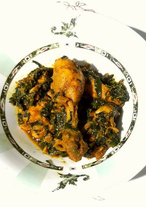 A picture of Methi Chicken.
