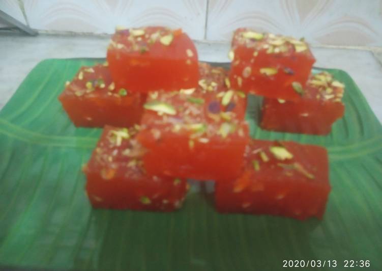 Recipe of Super Quick Homemade Bombay Karachi Halwa